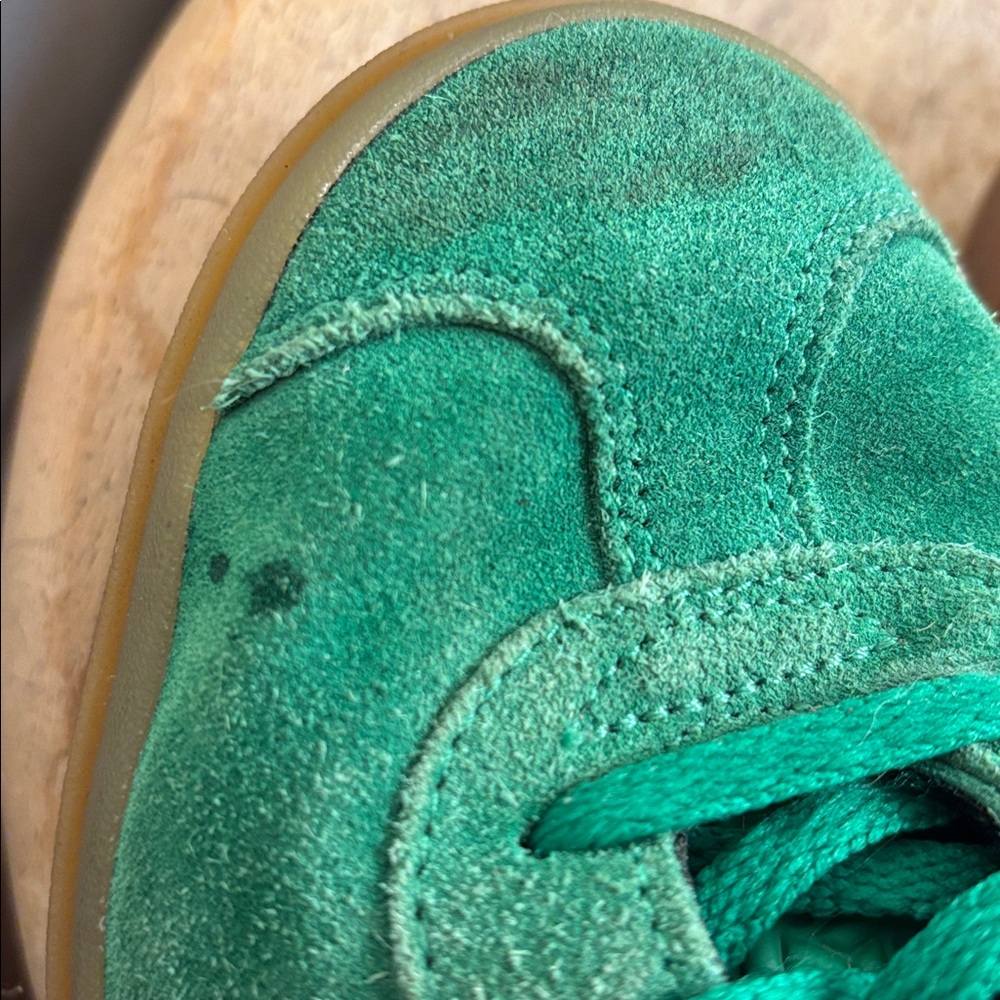 Adidas Gazelle Bold - Green with Blue Stripes - Picture 5 of 8